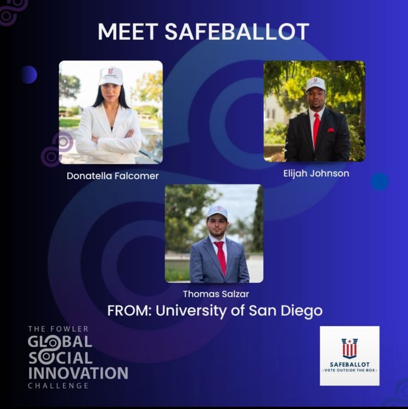 SafeBallot Represents USD at the Fowler Global Social Innovation Finals